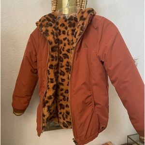 Girls Ammehoela organic reversible jacket